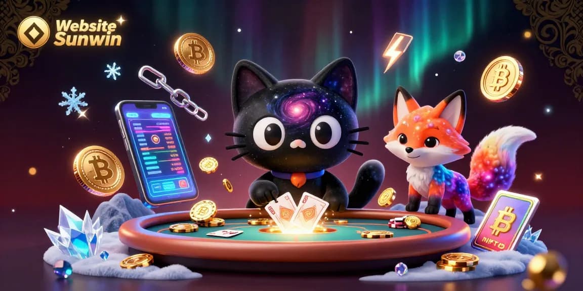 Experience thrilling gameplay at Website Sunwin with a cosmic casino scene featuring vibrant characters and glowing elements.