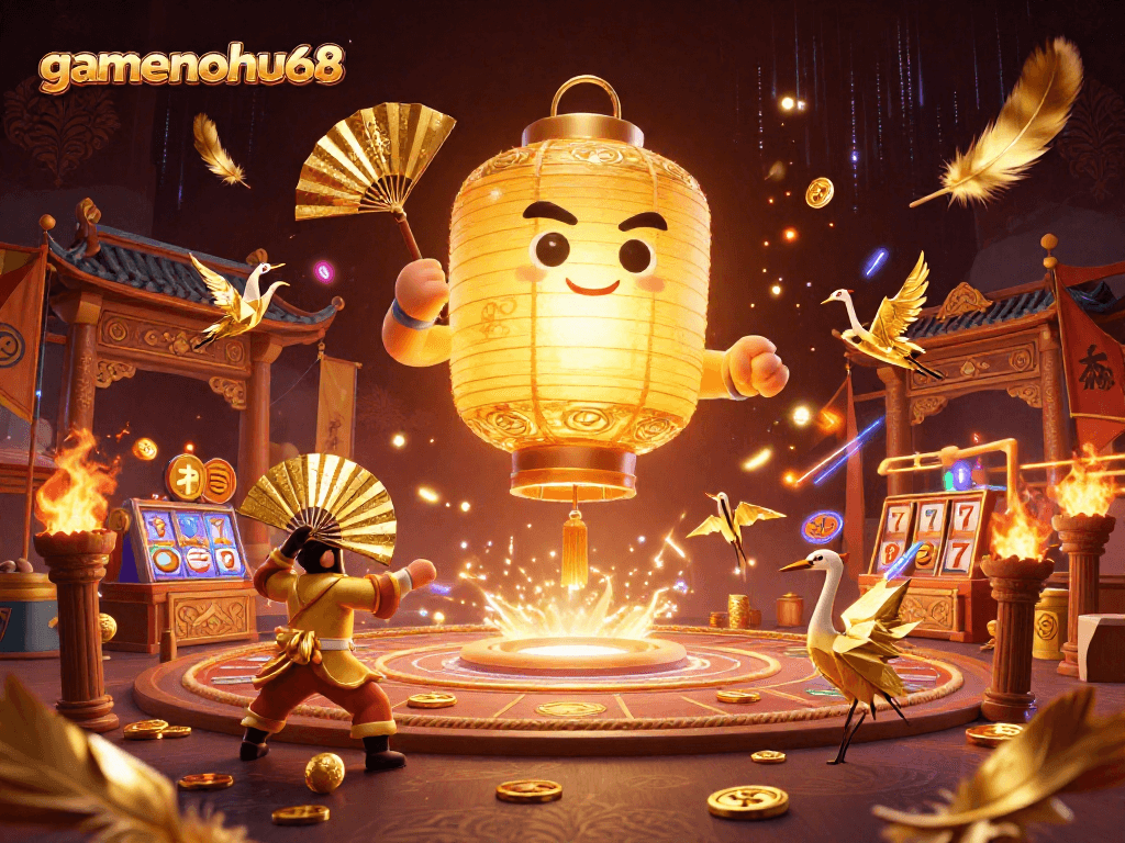 Experience the enchanting world of gamenohu68 with vibrant casino elements bringing luck to players.