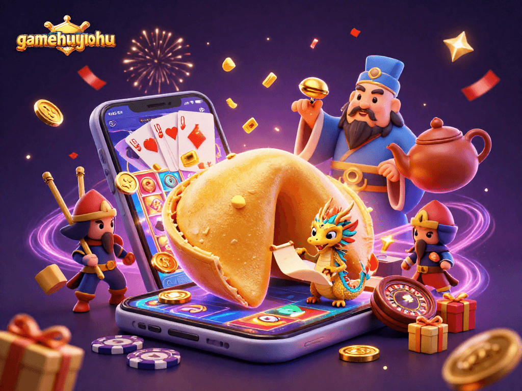 Experience exciting wins with gamethuongnohu in a vibrant casino scene filled with dynamic game elements.