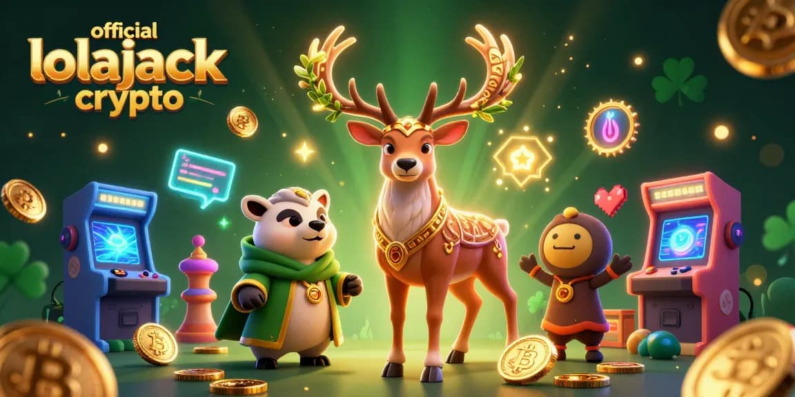 Join the excitement of official lolajack crypto with vibrant casino elements illuminating the adventure.