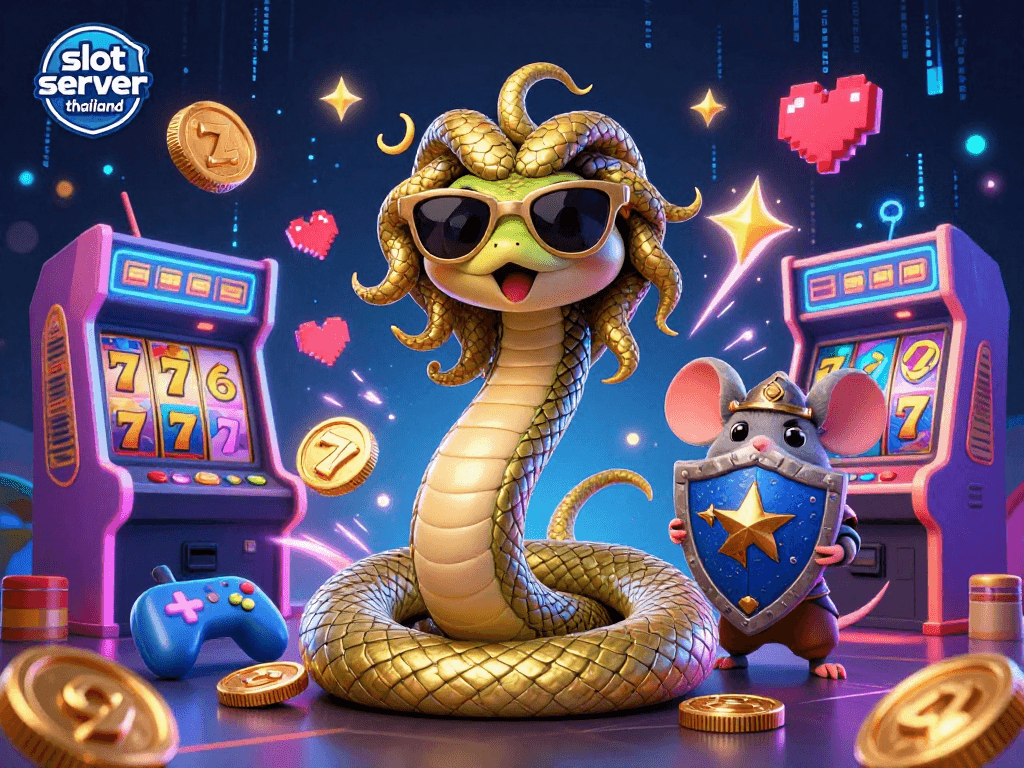 Experience the excitement of slot server thailand with this captivating scene featuring lively game elements.