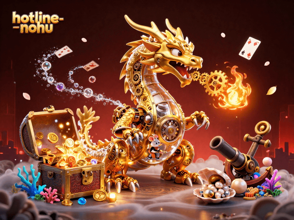 Experience gaming thrills with hotline-nohu in a vibrant underwater treasure scene full of action.