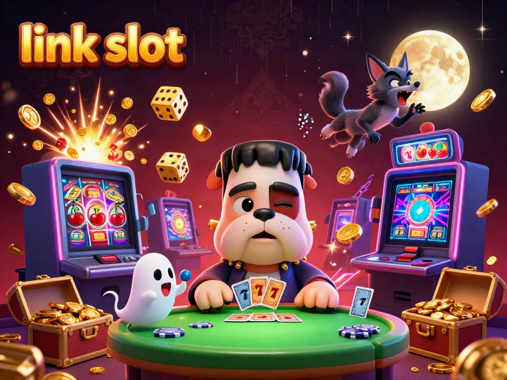 Engage with exciting link slot action featuring dynamic characters and captivating casino elements.