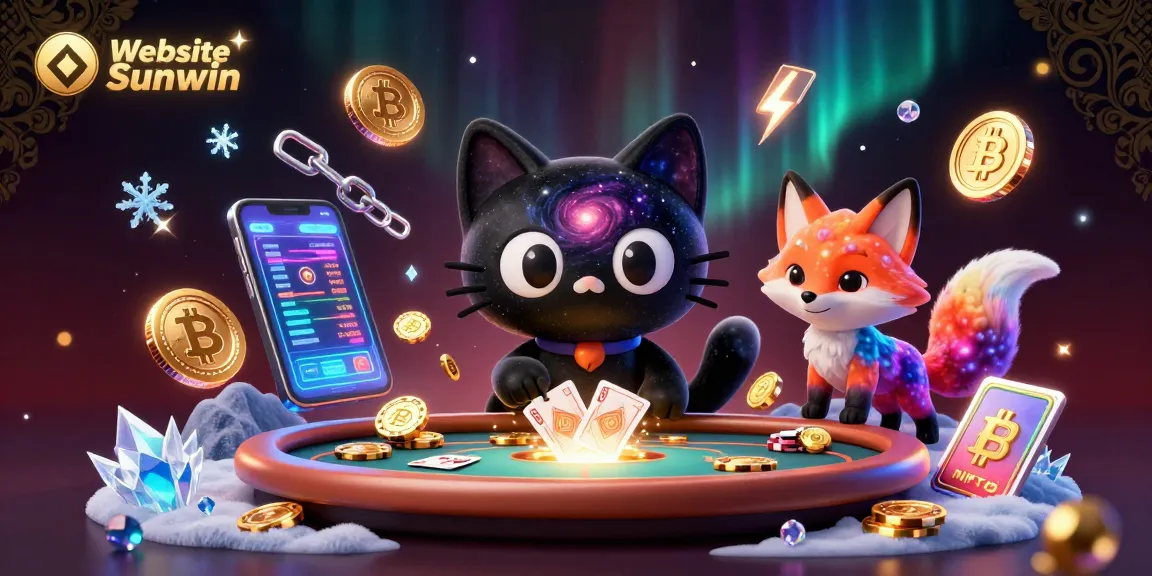 Experience thrilling gameplay at Website Sunwin with a cosmic casino scene featuring vibrant characters and glowing elements.