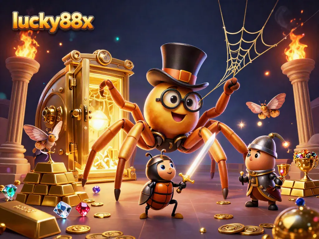 Experience thrilling gameplay and jackpot wins at lucky88x with vibrant casino characters and elements.