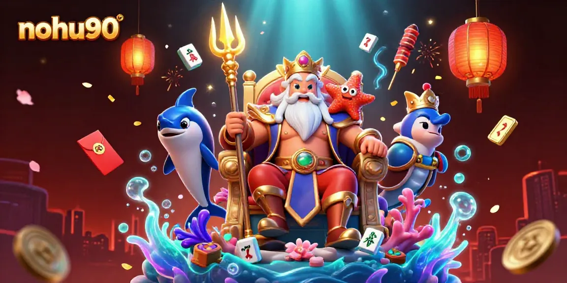 Experience the excitement of nohu90 casino with Neptune and vibrant gaming elements.