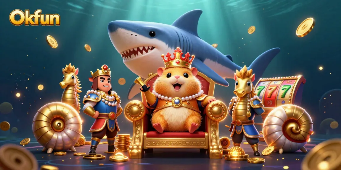 Okfun invites players to explore exciting jackpots with thrilling 3D illustrations of casino fun.