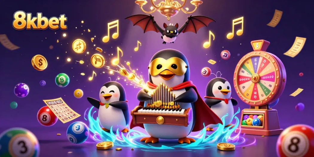Win big with 8xbet as the phantom opera penguin delights players with golden coins!