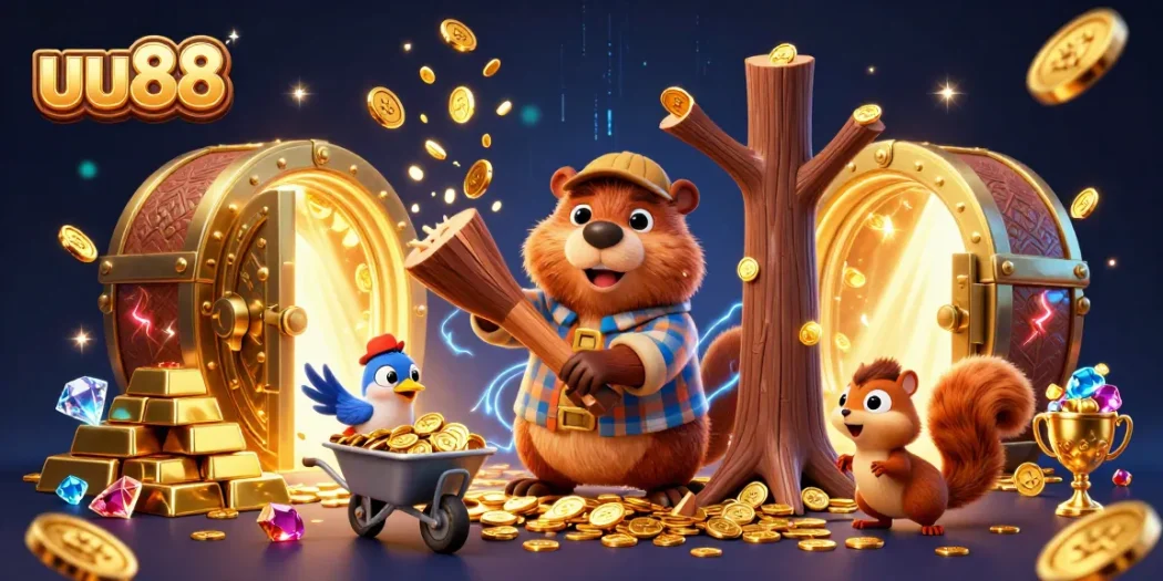 uu88 players enjoy exciting casino experiences with detailed 3D characters and sparkling treasures.