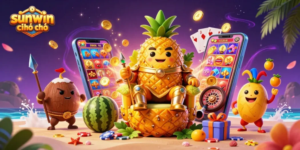 Experience the vibrant casino world of sunwin chính chủ with dynamic slot games and festive characters.