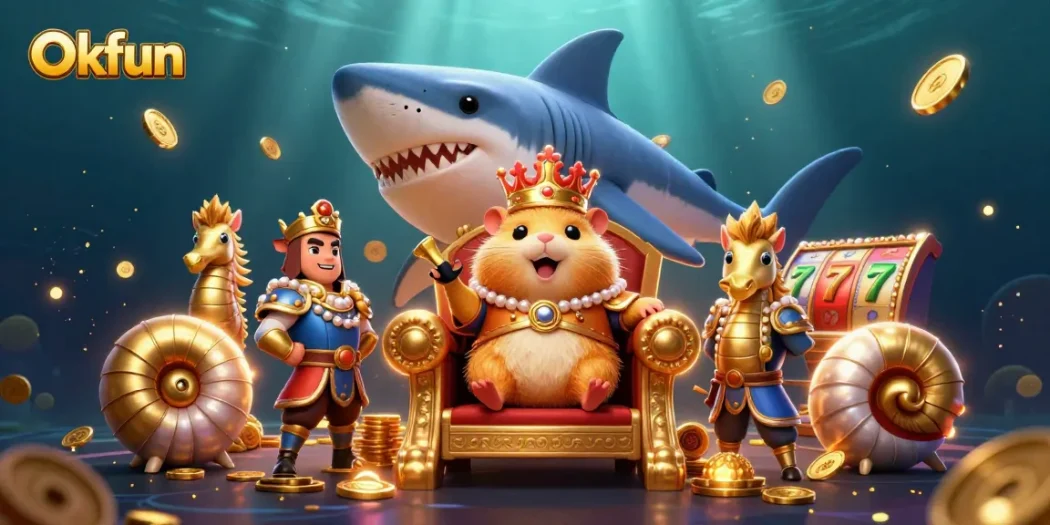Okfun invites players to explore exciting jackpots with thrilling 3D illustrations of casino fun.